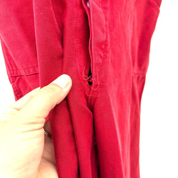 Caron Callahan Cotton Denim Short Sleeve Jumpsuit Collared Boilersuit XS - Picture 8 of 8